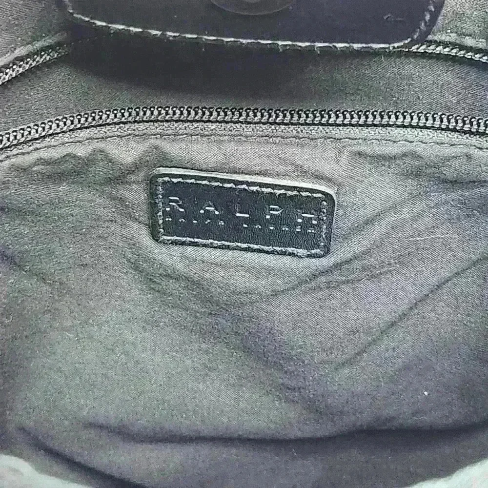 Lauren Ralph Lauren women's black slim handbag satchel - Picture 6 of 10